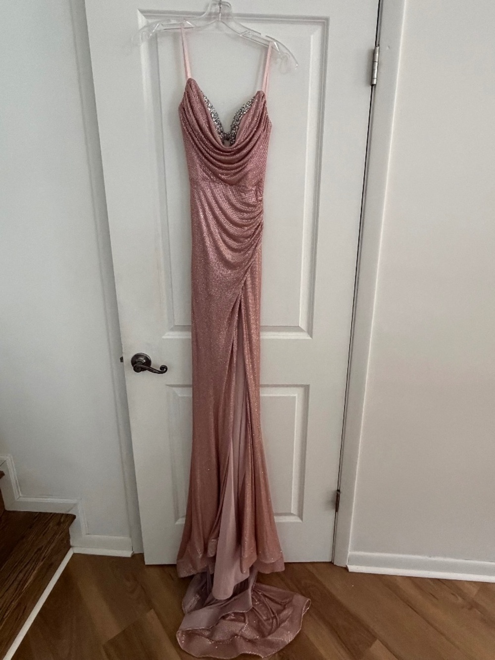 Portia and Scarlett Cowl Neck Open Back Dress Bronze PS26068